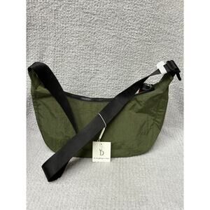 Do Everything In Love Green Nylon Shoulder Bag Purse NWT #64667